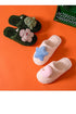 Cotton Slippers Cute Princess Style Home Indoor Warm Non-Slip Thick-Soled Couple Slippers Home Winter Cotton Slippers Warm Cotton Knit Memory Foam Slippers Soft Yarn House Slippers