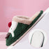 Cotton Slippers Winter Cute Couple Soft Bottom Indoor Non-slip Home Furry Shoes Christmas Deer Slippers Plush Fluffy Memory Foam Slip On House Slippers Cozy Warm Winter House Shoes Soft Comfy Anti-Skid Slippers