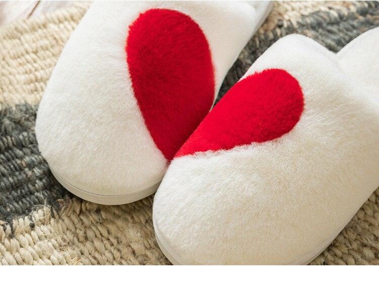 Couple Warm Black Slippers Fashion Women's Winter Home Indoor Anti-Skid Wear-resistant Cotton Slippers Slip On Fuzzy House Slippers Memory Foam Slippers Scuff Outdoor Indoor Warm Plush Bedroom Shoes