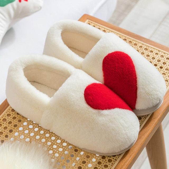 Couple Warm Black Slippers Fashion Women's Winter Home Indoor Anti-Skid Wear-resistant Cotton Slippers Slip On Fuzzy House Slippers Memory Foam Slippers Scuff Outdoor Indoor Warm Plush Bedroom Shoes