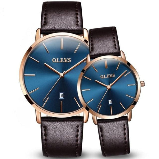 Couple Watches Popular Casual Quartz Women Men Watch Clock Boys Girls Ultra Thin Leather Wristwatch Minimalist Analog Quartz Ultra Thin Watches Leather Strap Fashion Casual Date Watch Waterproof Wrist Watch