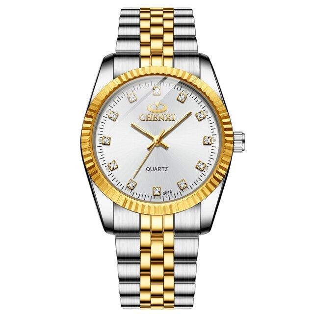 Couples Quartz Men Watch Women Valentine Gift Clock Watches Waterproof Sports Mechanical Watch Stainless Steel Strap Men's Mechanical Wrist Watch For Men Stainless Steel Band