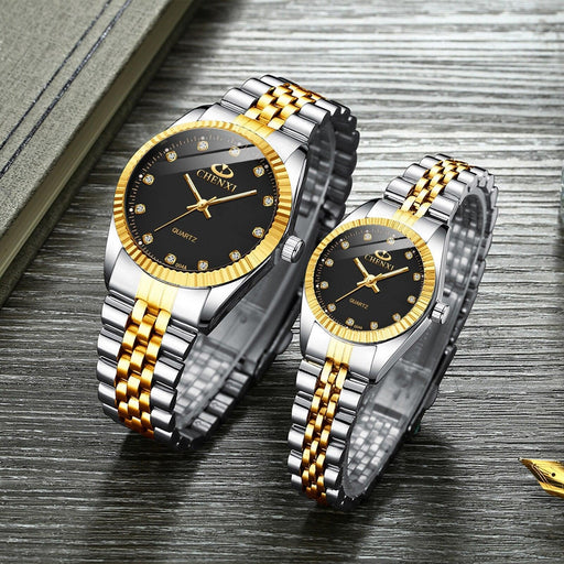 Couples Quartz Men Watch Women Valentine Gift Clock Watches Waterproof Sports Mechanical Watch Stainless Steel Strap Men's Mechanical Wrist Watch For Men Stainless Steel Band