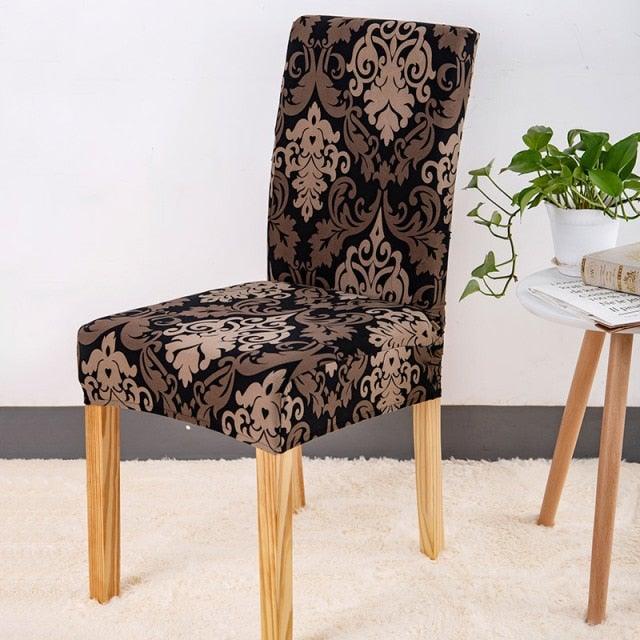 Covers for Dining Room Seat Protector Stretch Removable Printed Chair Cover Elastic Seat Chair Covers Removable And Washable Stretch Banquet Hotel Dining Room Washable Furniture Chair for Kids Pets Home Ceremony Banquet Wedding Party