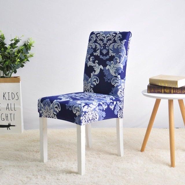 Covers for Dining Room Seat Protector Stretch Removable Printed Chair Cover Elastic Seat Chair Covers Removable And Washable Stretch Banquet Hotel Dining Room Washable Furniture Chair for Kids Pets Home Ceremony Banquet Wedding Party