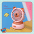 Creative Cartoon Bear Desktop Mini Fans Big Wind Desktop Portable USB Charging Handheld Fan Portable Air Conditioning Handheld Cooling Fan Charging Usb Fan Portable Handheld Fan