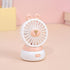 Creative Cartoon Bear Desktop Mini Fans Big Wind Desktop Portable USB Charging Handheld Fan Portable Air Conditioning Handheld Cooling Fan Charging Usb Fan Portable Handheld Fan