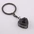 Creative Gift Car Metal Keychain Turbo Gear Hub Pendant Brake Disc Shock Absorber Pendant Alloy Short Quick Shifter Key Chain Ring Charming Auto Rainbow Metal Pendant Keyring Wheel Rim Tire Rotary Engine Keyring