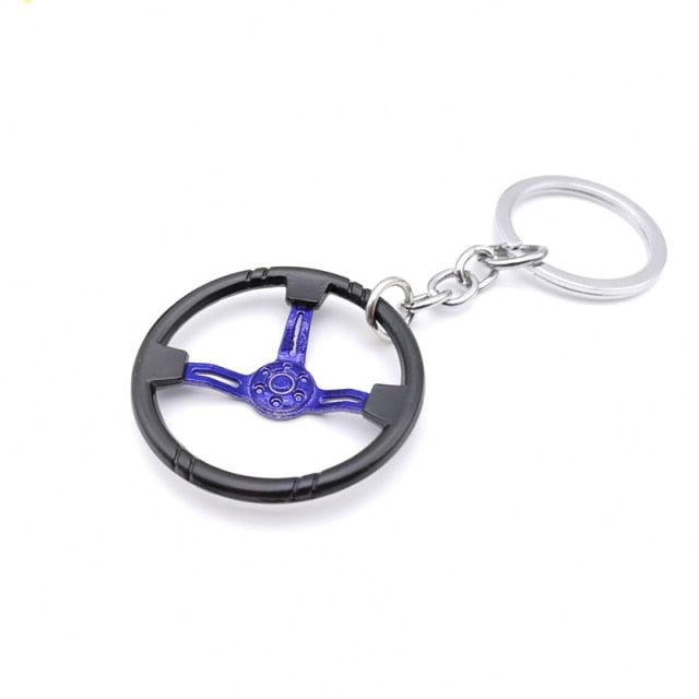 Creative Gift Car Metal Keychain Turbo Gear Hub Pendant Brake Disc Shock Absorber Pendant Alloy Short Quick Shifter Key Chain Ring Charming Auto Rainbow Metal Pendant Keyring Wheel Rim Tire Rotary Engine Keyring