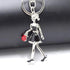 Creative Jewelry Pendant Key Ring Alloy Rhinestone Butterfly Fairy Key Ring Handbag Pendant Car Key Ring Female Jewelry Gift Butterfly Wing Fairy Keychain Rhinestone Dancing Ballet Car Keychain