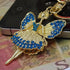 Creative Jewelry Pendant Key Ring Alloy Rhinestone Butterfly Fairy Key Ring Handbag Pendant Car Key Ring Female Jewelry Gift Butterfly Wing Fairy Keychain Rhinestone Dancing Ballet Car Keychain