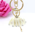 Creative Jewelry Pendant Key Ring Alloy Rhinestone Butterfly Fairy Key Ring Handbag Pendant Car Key Ring Female Jewelry Gift Butterfly Wing Fairy Keychain Rhinestone Dancing Ballet Car Keychain