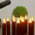 Creative LED Candle Lamp Simulation Flame Tea Light Home Birthday Christmas Candle Battery Operated Flameless LED Candles Lights Ideal For Thanksgiving Table Christmas Home Dec Party Wedding Candles Safety Home Decoration