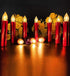 Creative LED Candle Lamp Simulation Flame Tea Light Home Birthday Christmas Candle Battery Operated Flameless LED Candles Lights Ideal For Thanksgiving Table Christmas Home Dec Party Wedding Candles Safety Home Decoration