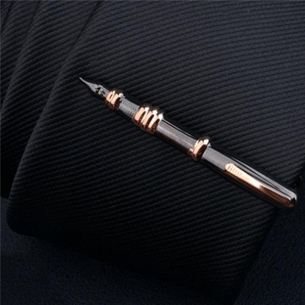 Creative Metal Necktie Bar Formal Shirt Classic Men Tie Clips Elegant Fashion Formal Professional Simple Tie Bar Clips Beautiful Designs Wedding Ceremony Gold Tie Pin Unisex Party Gifts Fashion Tie Clips