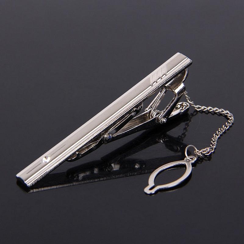 Creative Metal Necktie Bar Formal Shirt Classic Men Tie Clips Elegant Fashion Formal Professional Simple Tie Bar Clips Beautiful Designs Wedding Ceremony Gold Tie Pin Unisex Party Gifts Fashion Tie Clips