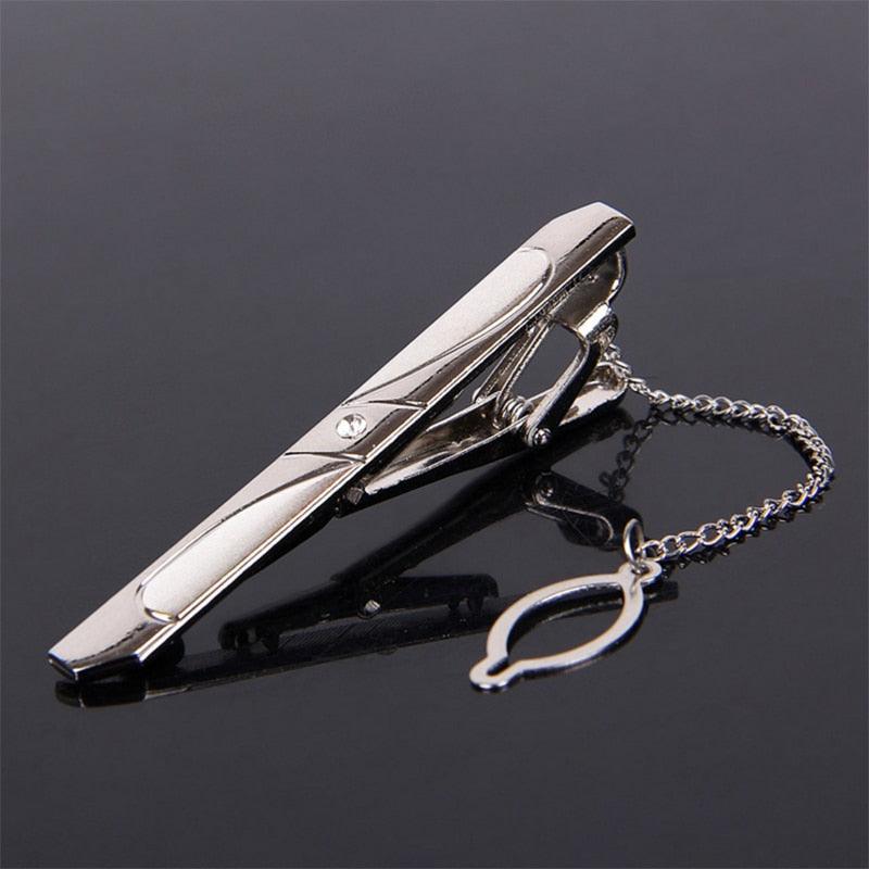 Creative Metal Necktie Bar Formal Shirt Classic Men Tie Clips Elegant Fashion Formal Professional Simple Tie Bar Clips Beautiful Designs Wedding Ceremony Gold Tie Pin Unisex Party Gifts Fashion Tie Clips