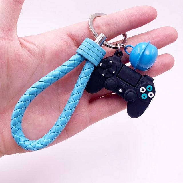 Creative PVC Simulation Joystick Game Machine Handle Keychain Video Game Controller Keychains Game Controller Handle Key Ring Video Game Keychain Pendant For Video Game Party Favors Model Key Chain Pendant Men Women Holder Trinket Gift