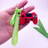 Creative PVC Simulation Joystick Game Machine Handle Keychain Video Game Controller Keychains Game Controller Handle Key Ring Video Game Keychain Pendant For Video Game Party Favors Model Key Chain Pendant Men Women Holder Trinket Gift