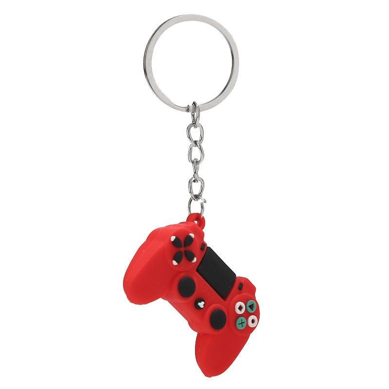 Creative PVC Simulation Joystick Game Machine Handle Keychain Video Game Controller Keychains Game Controller Handle Key Ring Video Game Keychain Pendant For Video Game Party Favors Model Key Chain Pendant Men Women Holder Trinket Gift