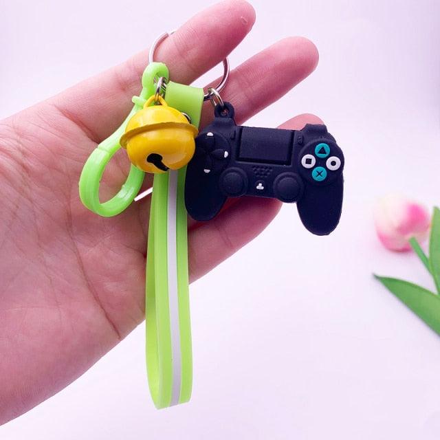 Creative PVC Simulation Joystick Game Machine Handle Keychain Video Game Controller Keychains Game Controller Handle Key Ring Video Game Keychain Pendant For Video Game Party Favors Model Key Chain Pendant Men Women Holder Trinket Gift