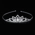 Crystal Glass Crown Headband Children Girl Princess Crown Headdress Wedding Hair Accessories Party Gifts  Wedding Crown Bridal Headwear Princess Girl Woman Rhinestones Crystal Tiaras Gold Bride Crowns