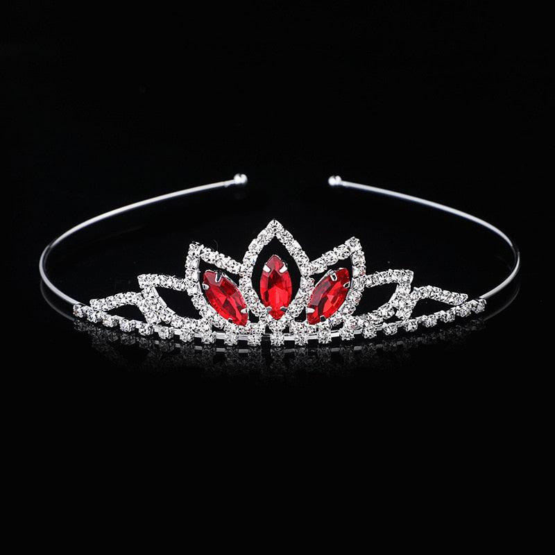 Crystal Glass Crown Headband Children Girl Princess Crown Headdress Wedding Hair Accessories Party Gifts  Wedding Crown Bridal Headwear Princess Girl Woman Rhinestones Crystal Tiaras Gold Bride Crowns