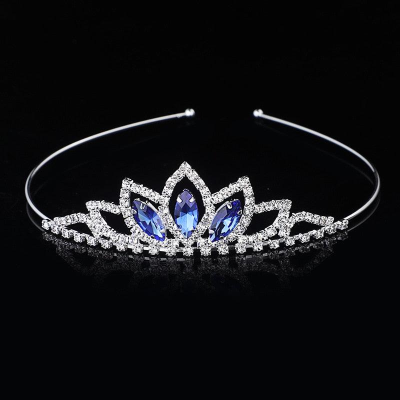 Crystal Glass Crown Headband Children Girl Princess Crown Headdress Wedding Hair Accessories Party Gifts  Wedding Crown Bridal Headwear Princess Girl Woman Rhinestones Crystal Tiaras Gold Bride Crowns