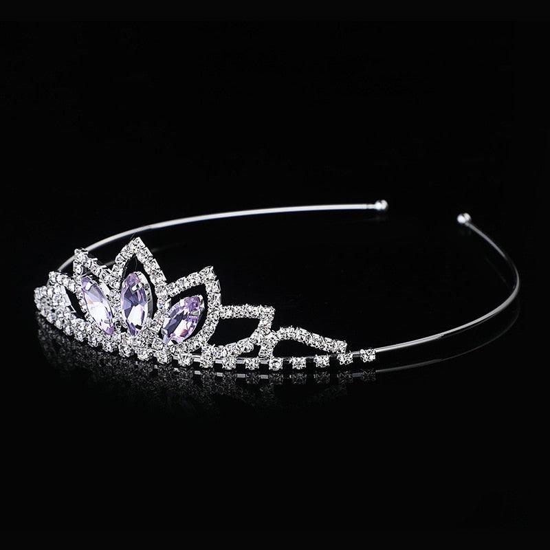 Crystal Glass Crown Headband Children Girl Princess Crown Headdress Wedding Hair Accessories Party Gifts  Wedding Crown Bridal Headwear Princess Girl Woman Rhinestones Crystal Tiaras Gold Bride Crowns