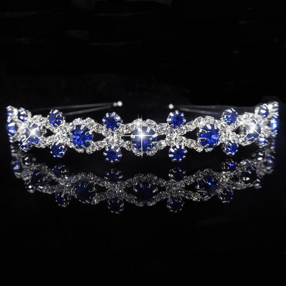 Crystal Princess Tiaras And Crowns For Bridal Girls Elegant Hairbands Pearl Wedding Hair Jewelry Fashion Accessories Crystals Handmade Bridal Headband Zirconia Female Jewelry Wedding Hair Accessories