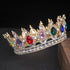 Crystal Queen King Crowns Bridal For Bride Women Headpiece Hair Ornaments Wedding Head Jewelry Accessories Bride Full Crown Pageant Headhand Jewelry Princess Tiara Retro Round Crown Bride Hair Accessories For Women