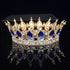 Crystal Queen King Crowns Bridal For Bride Women Headpiece Hair Ornaments Wedding Head Jewelry Accessories Bride Full Crown Pageant Headhand Jewelry Princess Tiara Retro Round Crown Bride Hair Accessories For Women