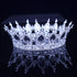 Crystal Queen King Crowns Bridal For Bride Women Headpiece Hair Ornaments Wedding Head Jewelry Accessories Bride Full Crown Pageant Headhand Jewelry Princess Tiara Retro Round Crown Bride Hair Accessories For Women