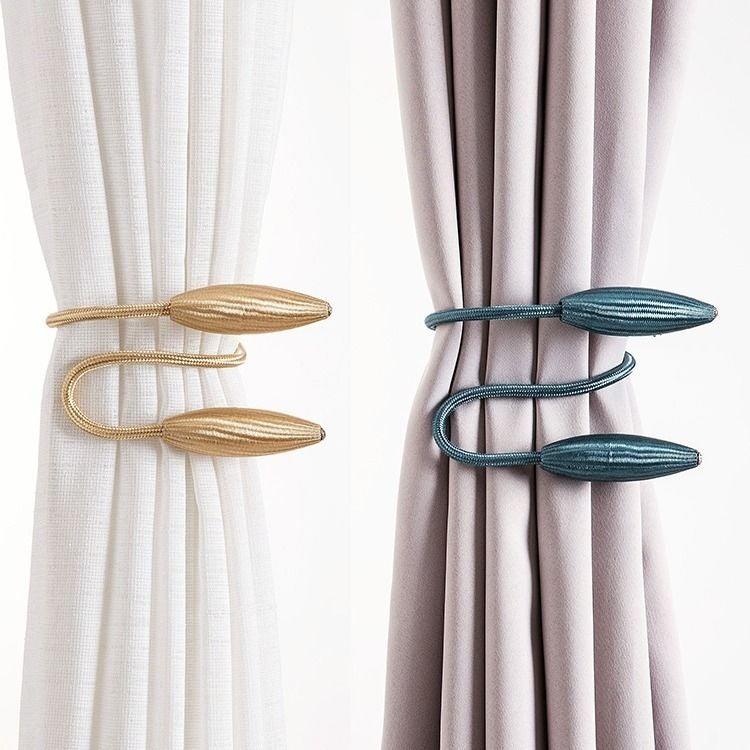 Curtain Tieback High Quality Holder Hook Buckle Clip Polyester Pretty And Fashion Decorative Home Accessories Curtain Tiebacks Clips Creative Window Drape Twist Tie Backs European Style Custom Made Curtain Holders Decorative 57cm