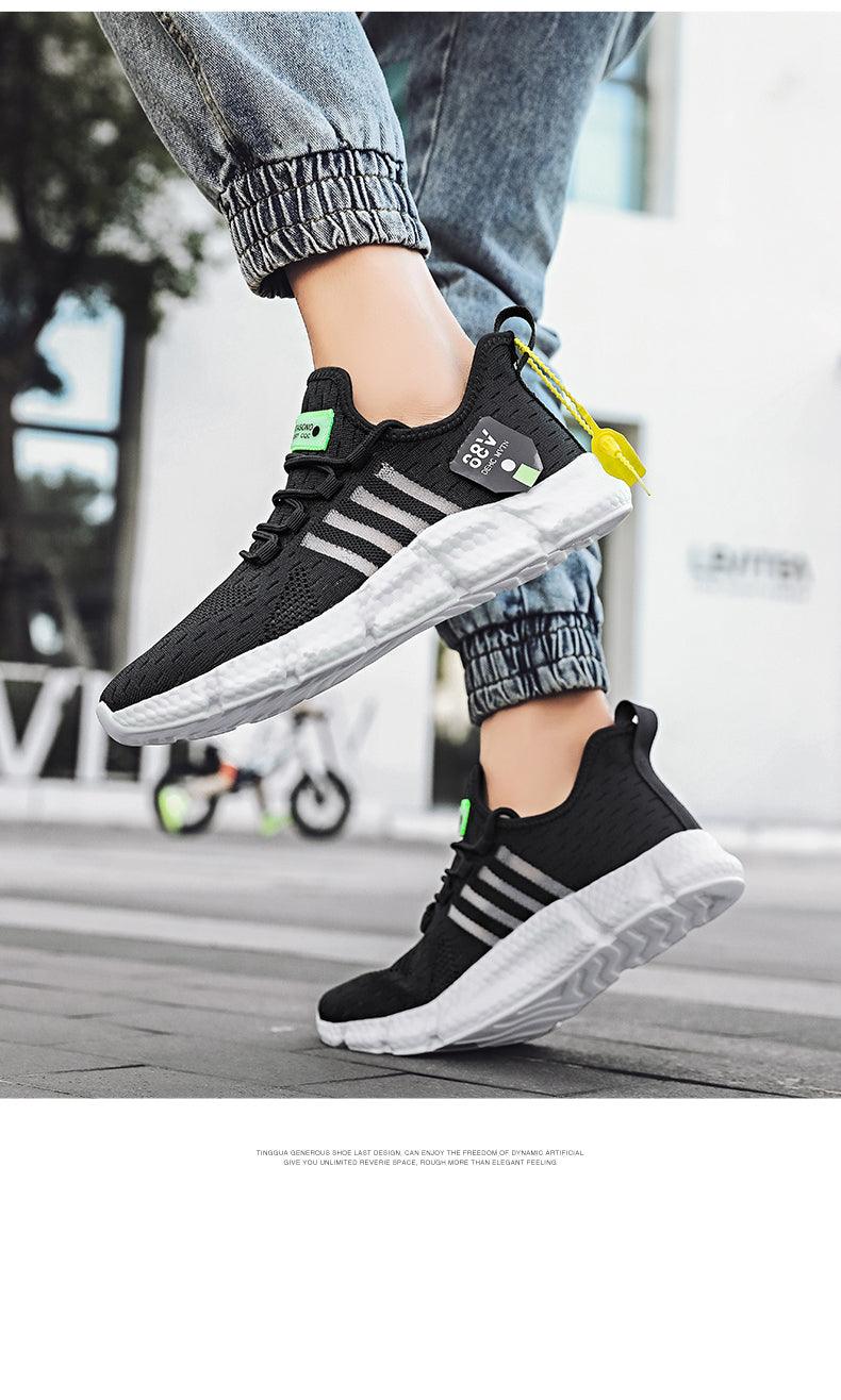 Cushioning Running Mens Non-Slip Sport Shoes Professional Athletic Training Sneakers Light Men's Shoes Non Slip Lightweight Breathable Mesh Running Sport Sneakers