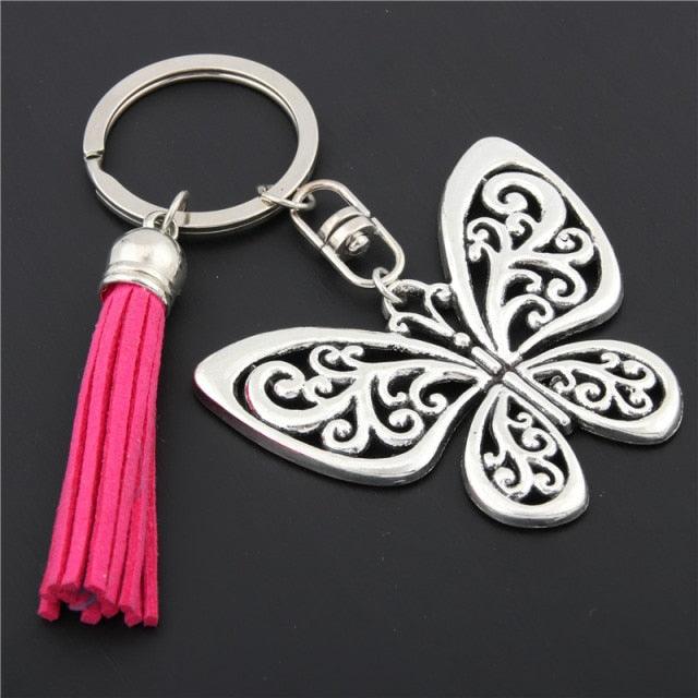 Cute Animal Collection Dragonfly Charms With Lotus Keychains Silver Animal Charm Jewelry Cross Keyring Butterfly Pendant Key Chain For Women Jewelry Dragonfly Keychain Dragonfly Pendants Keyring Chain Sparkling Key Ring Charm