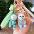 Cute Bear Keychain The Three Bears Keychains Bear Cartoon Bow Tie Bear Teddy Knot Bear Cute Keychain Car Key Holder Bag Charm Holder Resin Keyring Cartoon Keychain Perfect Gifts