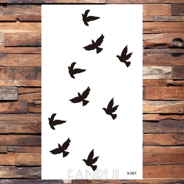 Cute Black Birds Temporary Waterproof Stickers Tattoo Flower Body Elegant Bird Butterfly Style For Womens - STEVVEX Beauty - 103, Animal Tattoo, Arm Tattoo, Back Tattoo, Beauty, Big Flowers Tattoo, Big Tattoo, Bird Tattoo, Black Tattoos, Body Tattoo, Butterfly Tattoo, Colorful Tattoo, Fashion Tattoo, Feather Tattoo, Flower Tattoo, Girls Tattoo, Leg Tattoo, Luxury Tattoo, Small Tattoo, Stylish Tattoo, Tattoo, Tiger Tattoo, Waterproof Tattoo, Women Tattoo - Stevvex.com