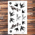 Cute Black Birds Temporary Waterproof Stickers Tattoo Flower Body Elegant Bird Butterfly Style For Womens - STEVVEX Beauty - 103, Animal Tattoo, Arm Tattoo, Back Tattoo, Beauty, Big Flowers Tattoo, Big Tattoo, Bird Tattoo, Black Tattoos, Body Tattoo, Butterfly Tattoo, Colorful Tattoo, Fashion Tattoo, Feather Tattoo, Flower Tattoo, Girls Tattoo, Leg Tattoo, Luxury Tattoo, Small Tattoo, Stylish Tattoo, Tattoo, Tiger Tattoo, Waterproof Tattoo, Women Tattoo - Stevvex.com