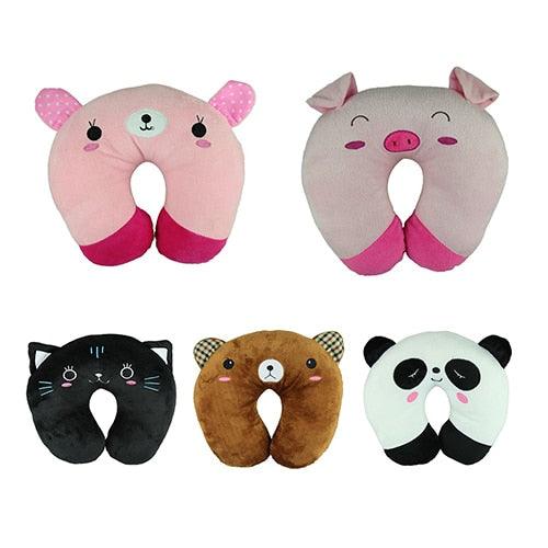 Cute Cartoon Animals U Shaped Pillow Toddler Neck Pillow Travel Car Neck Rest Pillow Support Head Rest Cushion Panda Cat Bear Rabbit Pig Kids Travel Pillow Toddler Neck Pillow U-Shaped Animal Kids Neck Pillow With 3D Embroidery For Airplane - ALLURELATION - 552, Animal Kids Neck Pillow, Animals Pillow, Animals U Shaped Pillow, Car Neck Rest, Car Pillows, Kids Neck Pillow, Neck Rest, Pillow Toddler, Rest Cushion, Travel Car Neck Rest, Travel Pillows, U Shaped Pillow - Stevvex.com