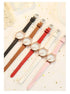 Cute Cat Gold Dial Watch Fashion Kids Leather Strap Quartz Watch Children Set Bracelet Watch Leather Band Luxury Quartz Watches Fashion Creative Wristwatch For Women Girls