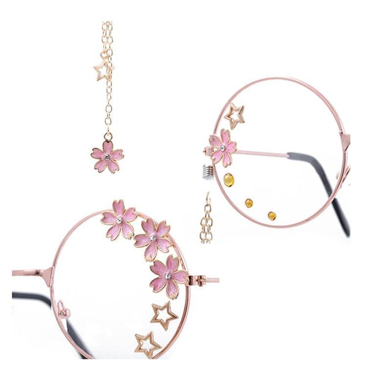 Cute Clear Optical Glasses Frame Women Round Frame Retro Eyeglasses  Decoration Eyewear Blue Light Blocking Glasses Women Thick Round Rim Frame Ladies Eyeglasses