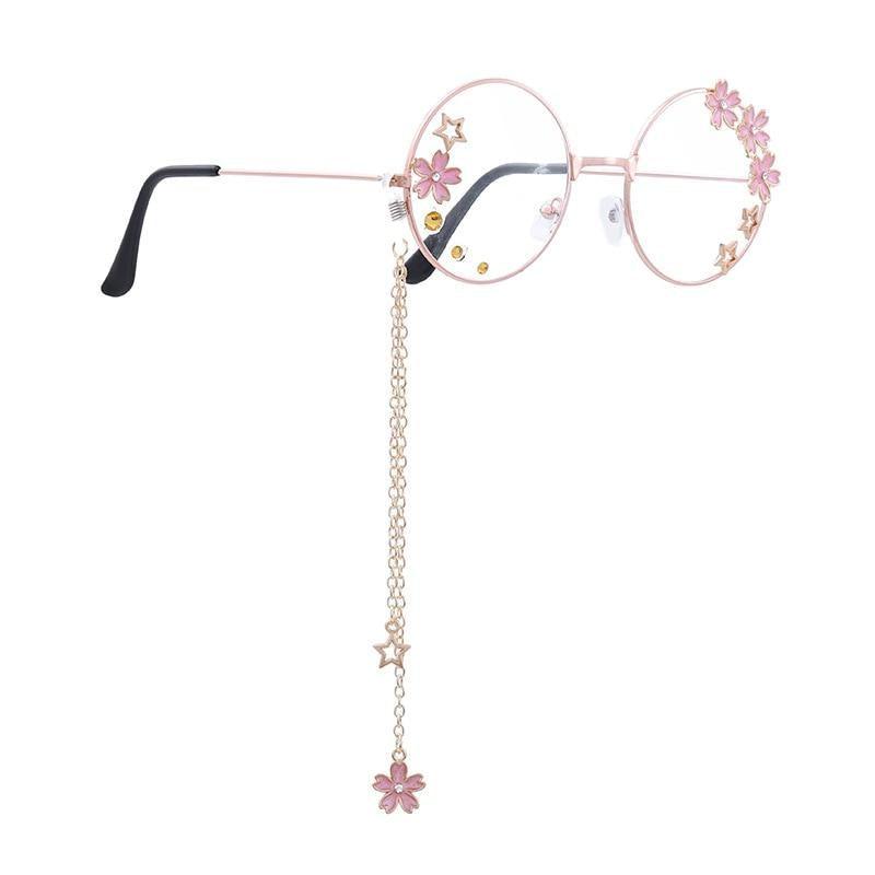 Cute Clear Optical Glasses Frame Women Round Frame Retro Eyeglasses  Decoration Eyewear Blue Light Blocking Glasses Women Thick Round Rim Frame Ladies Eyeglasses