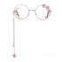 Cute Clear Optical Glasses Frame Women Round Frame Retro Eyeglasses  Decoration Eyewear Blue Light Blocking Glasses Women Thick Round Rim Frame Ladies Eyeglasses