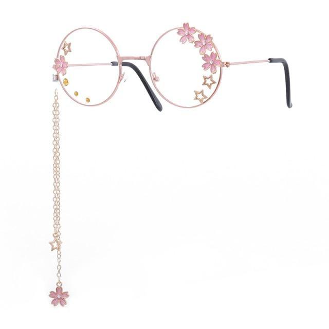 Cute Clear Optical Glasses Frame Women Round Frame Retro Eyeglasses  Decoration Eyewear Blue Light Blocking Glasses Women Thick Round Rim Frame Ladies Eyeglasses