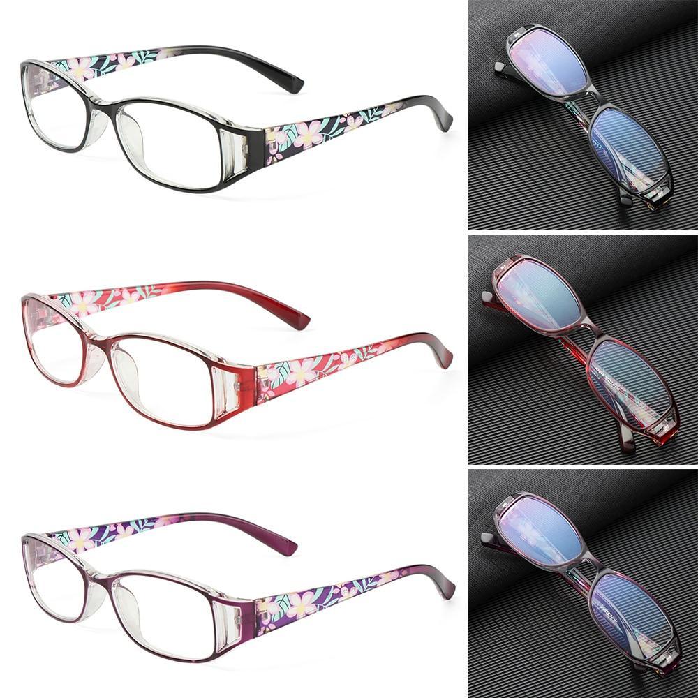 Cute Clear Optical Glasses Frame Women Square Frame Retro Eyeglasses High Definition Reading Glasses Unisex Anti Blue Light Eyeglasses Ultra Light PC Frames Glasses Vision Care Eyewear +1.00~4.00