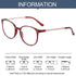 Cute Clear Optical Glasses Frame Women Square Frame Retro Eyeglasses High Definition Reading Glasses Unisex Anti Blue Light Eyeglasses Ultra Light PC Frames Glasses Vision Care Eyewear +1.00~4.00