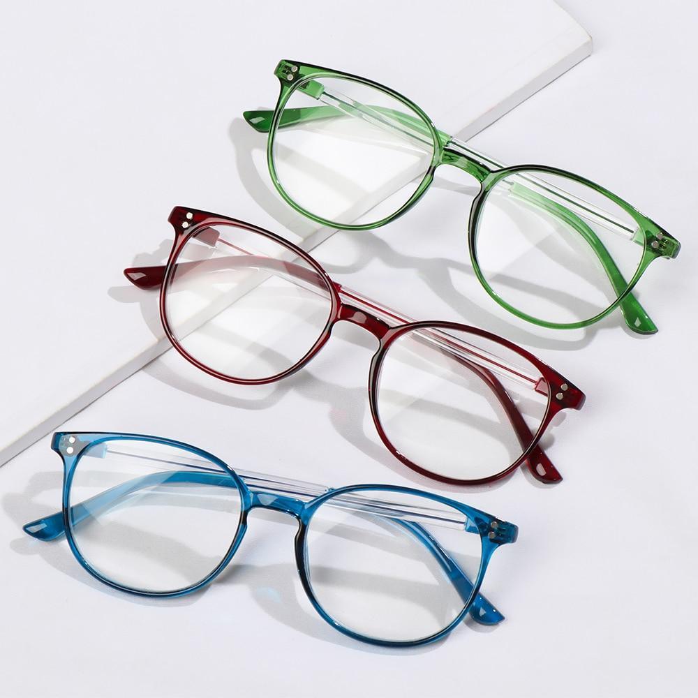 Cute Clear Optical Glasses Frame Women Square Frame Retro Eyeglasses High Definition Reading Glasses Unisex Anti Blue Light Eyeglasses Ultra Light PC Frames Glasses Vision Care Eyewear +1.00~4.00