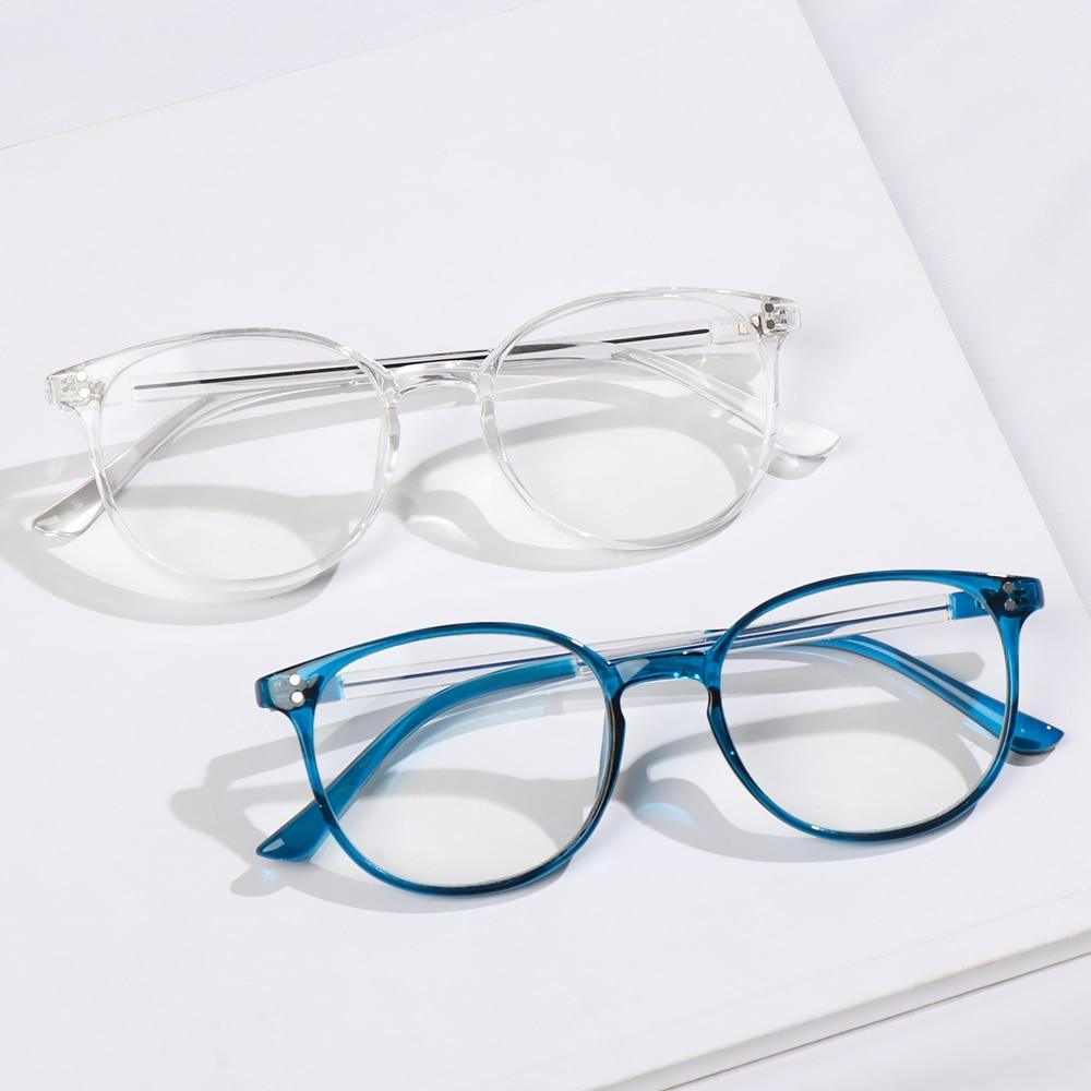 Cute Clear Optical Glasses Frame Women Square Frame Retro Eyeglasses High Definition Reading Glasses Unisex Anti Blue Light Eyeglasses Ultra Light PC Frames Glasses Vision Care Eyewear +1.00~4.00