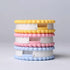 Cute Cookie Double Contact Lenses Box Blue Yellow Pink Contact Lens Case For Eyes Care Kit Holder Container Portable Travel Cookie Shaped Contact Lens Case Travel Contact Lens Box With Mirror Eye Care Kit Holder